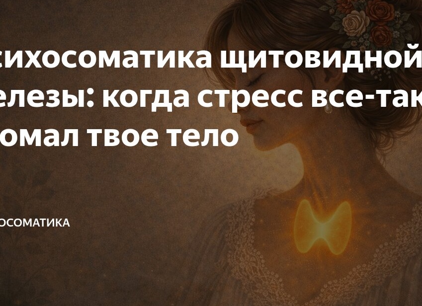 Психосоматика щитовидной железы: когда стресс все-таки сломал твое тело